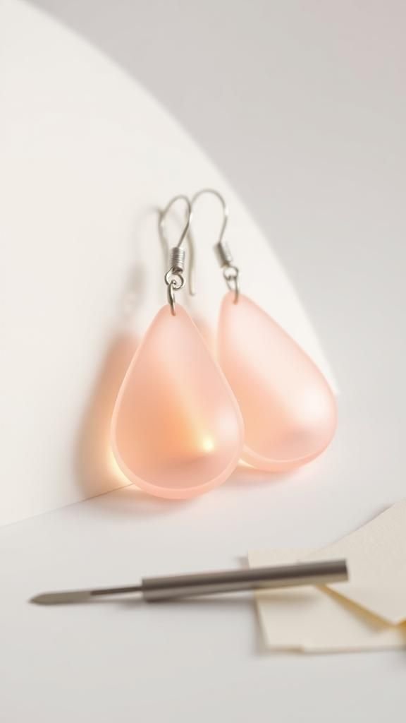 Ombre teardrops in translucent pastel layers