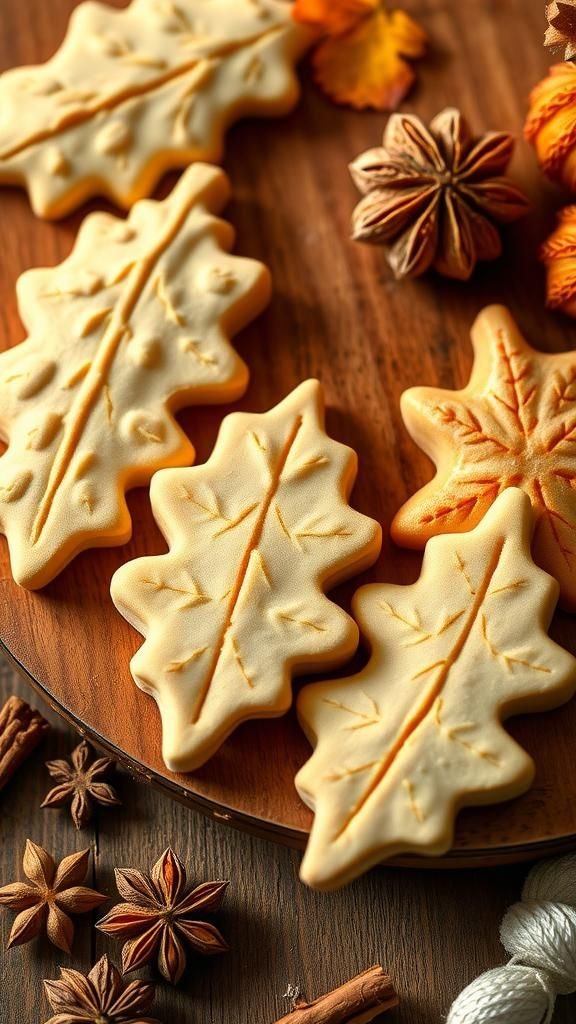 Salt-dough leaf ornaments that smell like spice