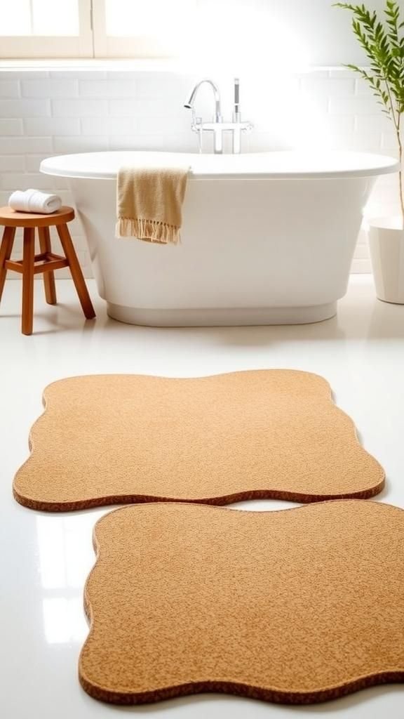 21 Wine Cork Upcycle Home Decor Crafts 5 A plush textured bath mat from wine corks