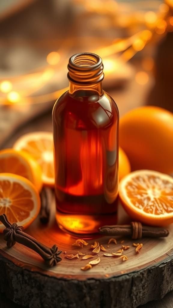 Warm citrus and clove infused bath oil